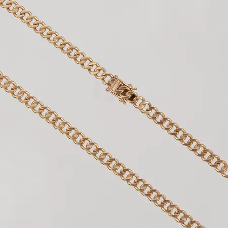Kedja, Pansar, 46cm, bredd 4,7mm, TC, år 1981, 18K,  Vikt: 24,9 g
