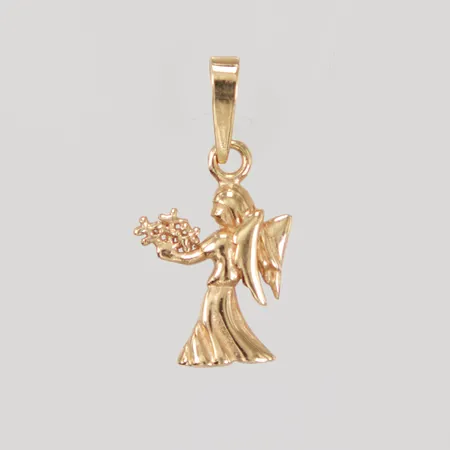 Hänge, ängel, längd inklusive ögla 18mm, GHA, 18K Vikt: 0,7 g