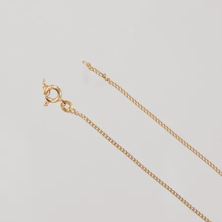 Kedja, Pansar, 50,5cm, bredd 1,3mm, av/defekt, 18K,  Vikt: 3,2 g