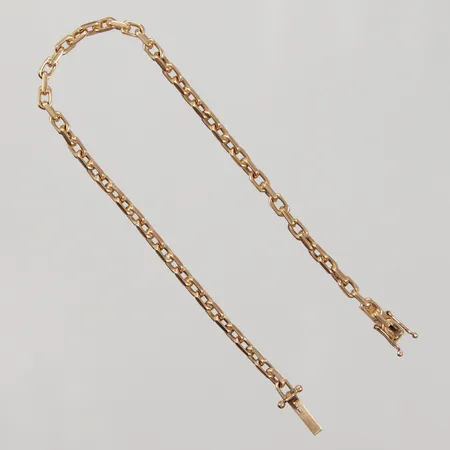 Armband, Ankar, 19,5cm, bredd 3mm, Guldvaruaktiebolaget G. Dahlgren & Co, år 1963, 18K,  Vikt: 9,3 g