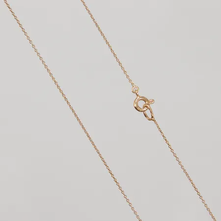 Kedja, Ankar, 38cm, bredd 0,8mm, lagning på låsögla, 18K,   Vikt: 1,3 g