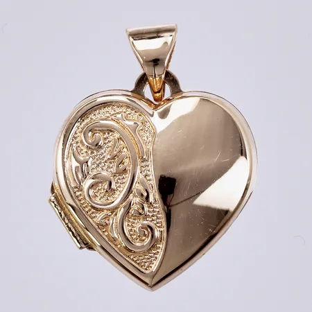 Hänge/Medaljong, längd: ca 2cm, bredd: ca 15mm, GHA, 18K Vikt: 1,4 g