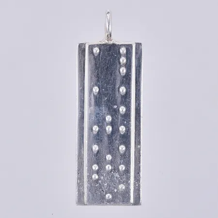 Hänge, Efva Attling, längd: ca 4cm, bredd: ca 15mm, något repigt, 925/1000, silver Vikt: 11,7 g