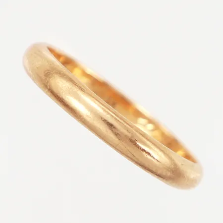 Ring slät, stl 21, bredd: 3,5mm, gravyr, 18K Vikt: 4,9 g