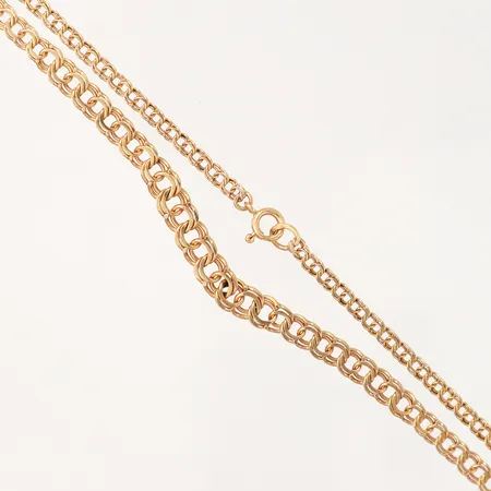 Collier doserad Bismarck, 45cm, bredd: 3-6mm, 18K