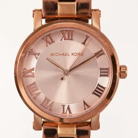 Armbandsur Michael Kors MK3561, Ø38mm, Quartz, Norie Roséguldstonad stål, inre omkrets: ca 15cm, mindre slitage, behov av batteribyte, inga extra tillbehör