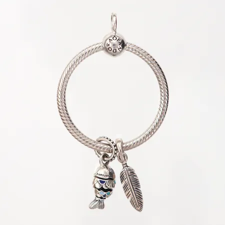 Hänge, ALE Pandora, 63mm, Ø34mm, silver 925/1000, vikt: 11,8 gram Vikt: 11,8 g