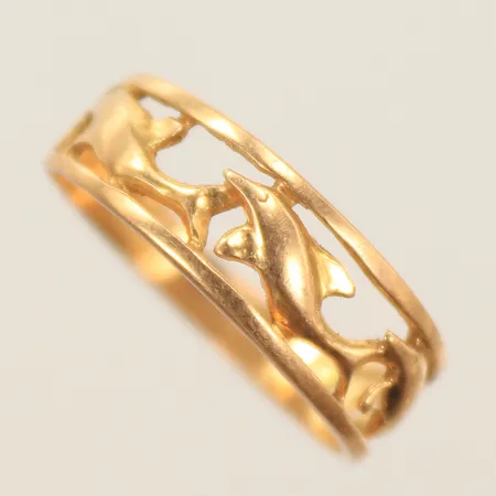 Ring, stl 17, 18K Vikt: 2,1 g