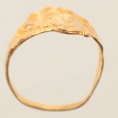 Ring, skev skena, defekt, 21K Vikt: 2 g