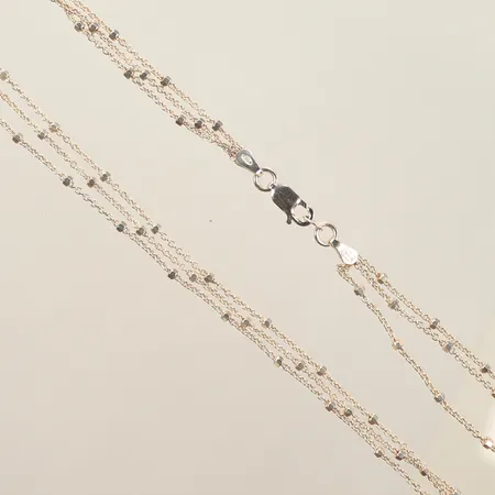 Halscollier, längd 42cm, silver, 925/1000 Vikt: 9 g