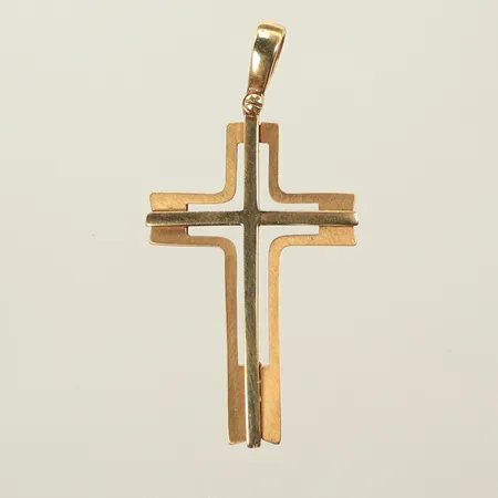 Hänge kors 55x25mm, 18K Vikt: 6,3 g