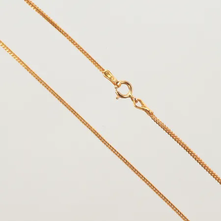 Halsband, längd 45cm, bredd 1 mm, 21K Vikt: 2,7 g