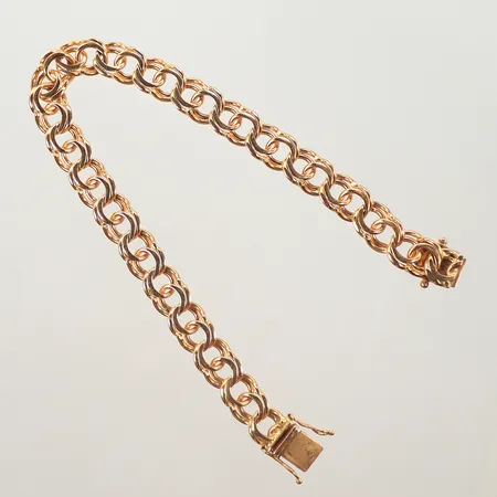 Armband Bismarck, längd 20cm, bredd 9mm, 18K Vikt: 23,4 g