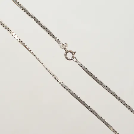 Halsband, längd 38cm, bredd 2mm, silver, 925/1000 Vikt: 5,4 g
