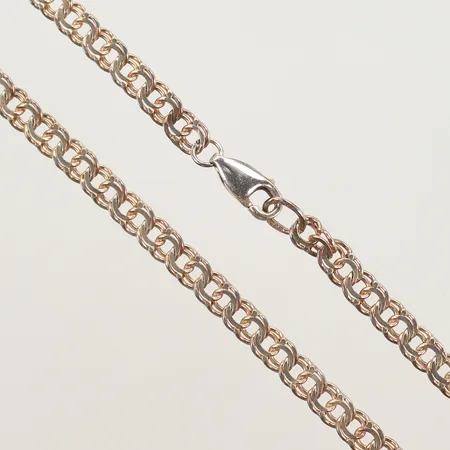 Halsband Bismarck, längd 43cm, bredd 4mm, silver, 925/1000 Vikt: 11,2 g