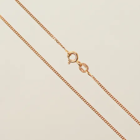 Halskedja pansar, 38cm bredd 1mm, 18K 2,3g Vikt: 2,3 g