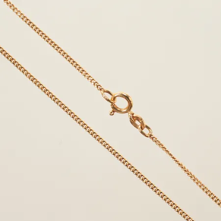 Halskedja pansar, längd ca 38cm, bredd 2mm, 18K, 3,7g 