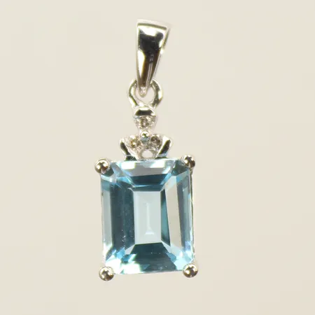 Hänge vitguld med diamanter 3x ca 0,005ct, 18K 3g Vikt: 3 g