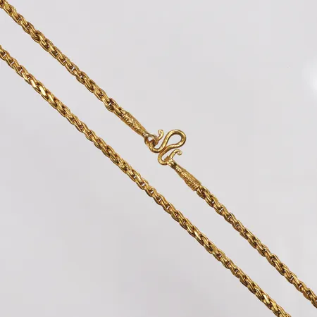 Kedja, 48cm, bredd 3,1mm, s-lås, thaiguld, 23K Vikt: 30,2 g