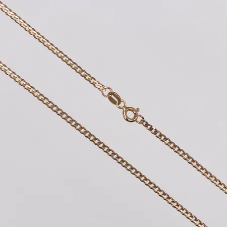 kedja, manglad Pansar, 51cm, bredd 2mm, 14K  Vikt: 4,5 g