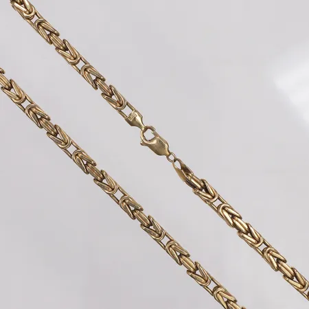 Kedja, Kejsar, 70cm, bredd 5mm, ihålig, 14K  Vikt: 35,6 g