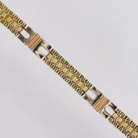Armband, 21cm, bredd 10mm, 18K  Vikt: 35,5 g