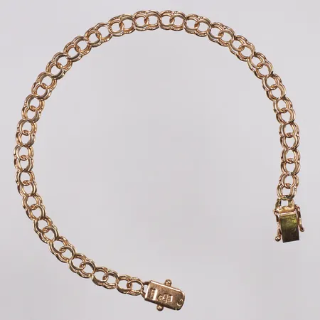 Armband, Bismarck, Vibergs år 1966, 19,5cm, bred 5,5mm, 18K  Vikt: 8,1 g