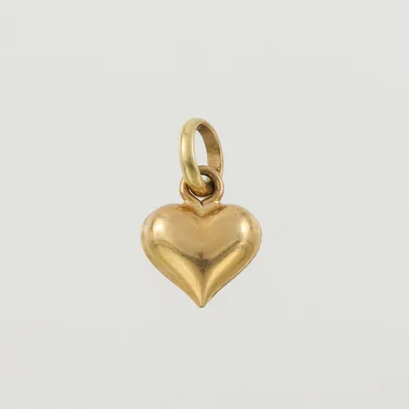 Hänge "Hjärta", höjd med ögla 13 mm, 18k. Vikt: 0,6 g