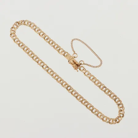 Armband Bismarck, K&EC Göteborg, längd ca 18 cm, bredd 3.4 mm, 18k. Vikt: 3,6 g