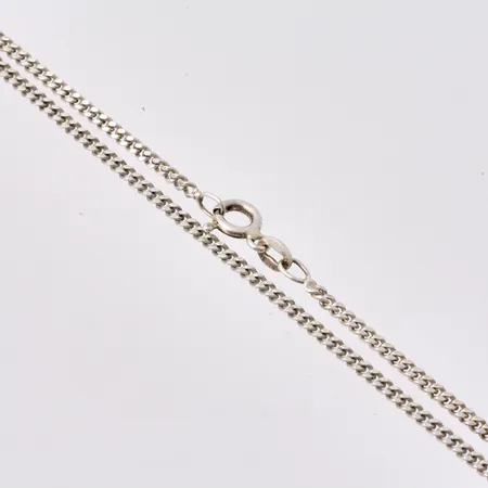 Kedja i silver, 60,5cm, Pansar, bredd 2mm, 925/1000, vikt 7,04g.