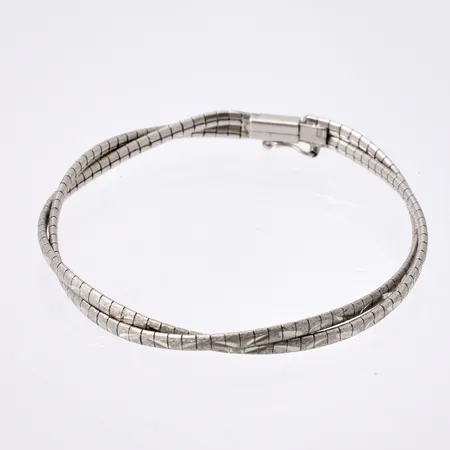 Armband i rodinerat silver, 18,7cm, bredd 5mm, 835/1000, vikt 10,48g.