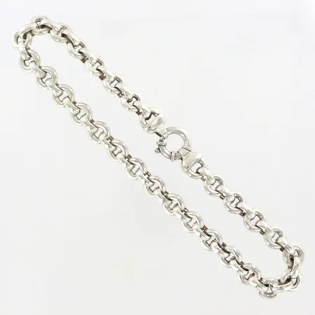 Kedja rundad ankar, 44,5cm, bredd: 13,5mm, silver 925/1000  Vikt: 73,9 g