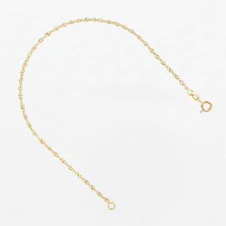 Armband Singapore, 18cm, bredd 1,5mm, 18K  Vikt: 1,3 g
