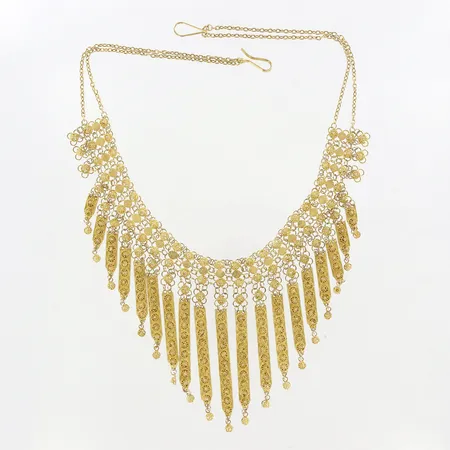 Collier, 41,5cm, bredd 13-70mm, 18K Vikt: 45,6 g