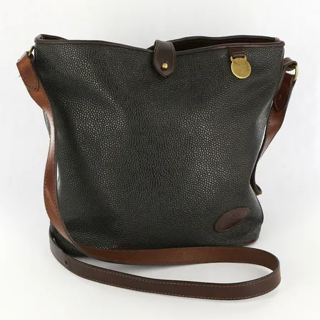 Väska Mulberry, 24x25x12cm, Scotchgrain med bruna läderdetaljer, insida i rutigt heritage-tygfoder, smärre bruksfläckar, nr: 649908, inga tillbehör  Vikt: 0 g