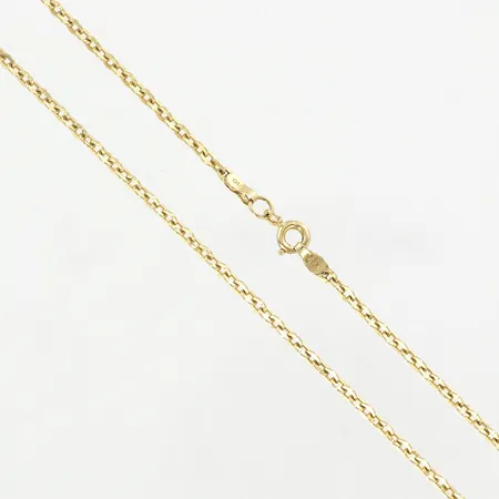 Kedja, 48cm, bredd 1,5mm, 14K Vikt: 6 g