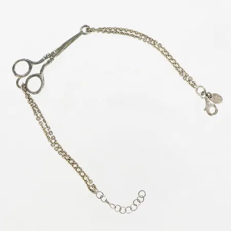 Armband med integrerat hänge, 19,5cm, bredd 18mm, silver 925/1000 Vikt: 4,4 g