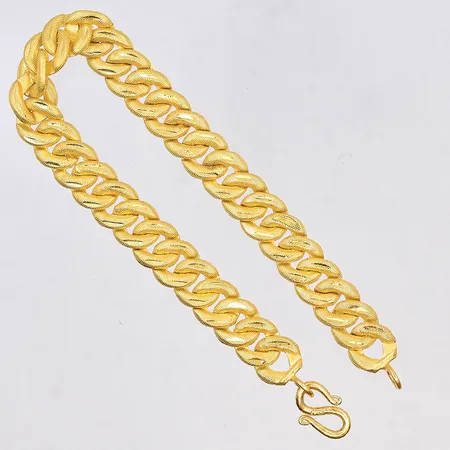 Armband, Thai guld, längd 19,5 cm, bredd 10 mm, 23K. Vikt: 15,2 g