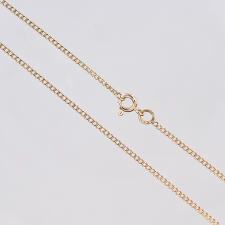 Kedja Pansar, längd 54 cm, bredd 1 mm, 18K. Vikt: 3,2 g