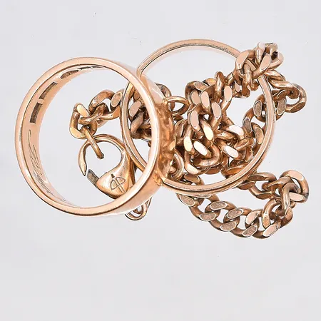 Diverse defekt guld, 18K. Vikt: 22,6 g