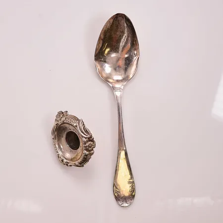 1 Sked, 1 Del skrot, 830/1000 Silver 40,6g.