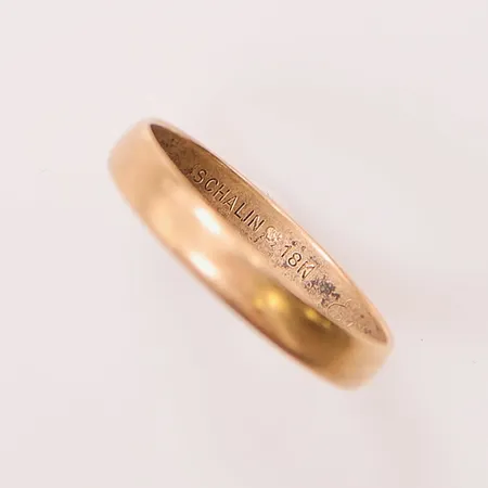 Ring, Ø19¾, gravyr, 18K 3,0g.