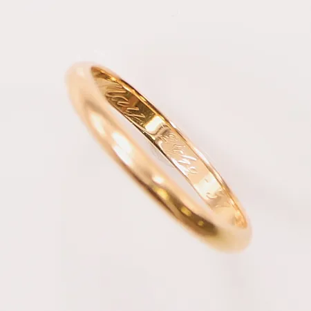 Ring, Ø23½, gravyr, 18K 5,7g.