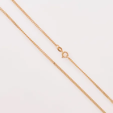 Kedja pansar, 62cm, bredd:2mm, 18K 10,5g.