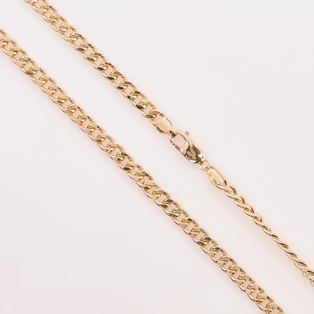 Kedja pansar, 50cm, bredd:5mm, Guldfynd, 18K 15,2g.