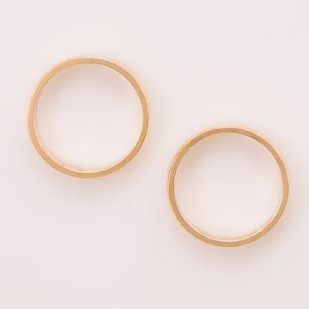 2 Ringar, Ø16½, gravyr, 18K 8,3g.