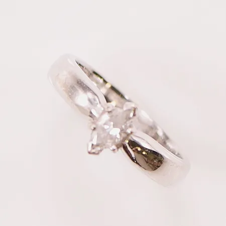 Ring, marquise slipad diamant ca 0,20ct, Ø16¾, bredd:8mm, 18K 5,8g.