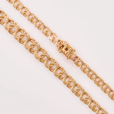 Collier Bismarck, 44cm, bredd:5-7mm, 18K 20,6g.