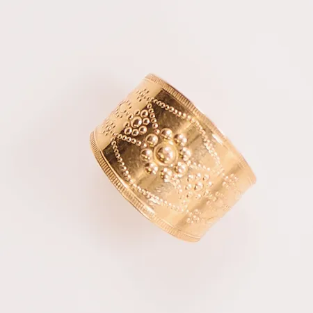 Ring, Ø17½, bredd:14mm, 18K 4,5g.