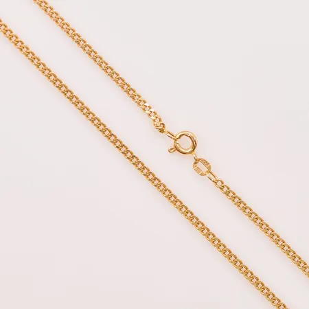 Kedja pansar, 56cm, bredd:2mm, 18K 10,7g.